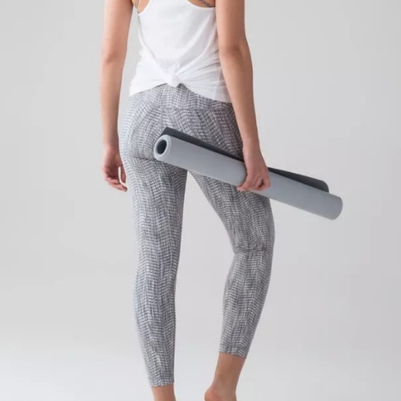 Lululemon Luon Wunder Under Hi-Rise Arrow Jacquard Full Length Leggings - Picture 1 of 8